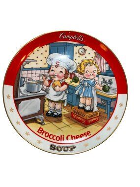 Campbells Kids Broccoli Cheese Soup Collector Plate By Danbury Mint 1994 Limited